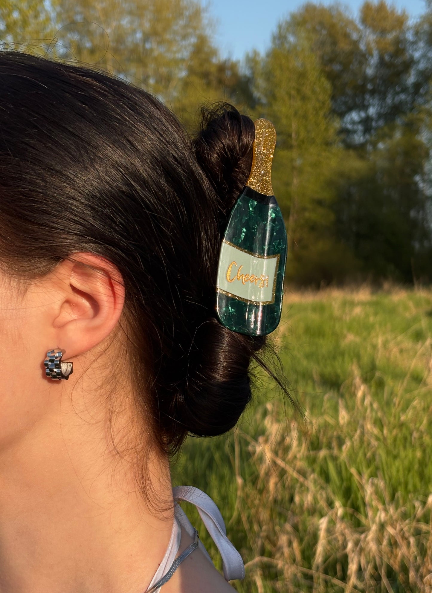 Champagne Claw Clip
