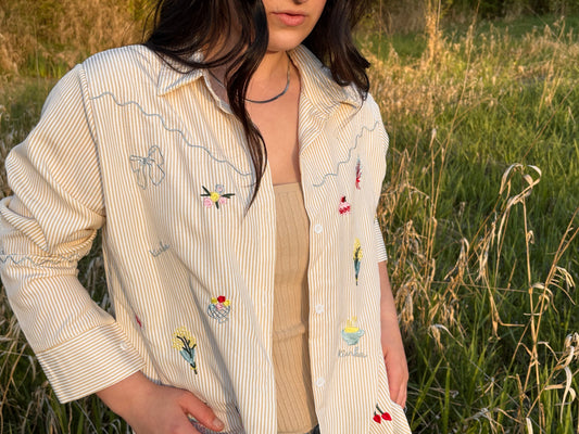 Whimsical Embroidered Shirt