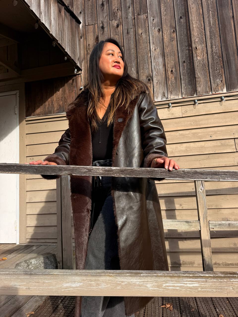 Jackie wearing Beverly & Jax jewelry in Paris