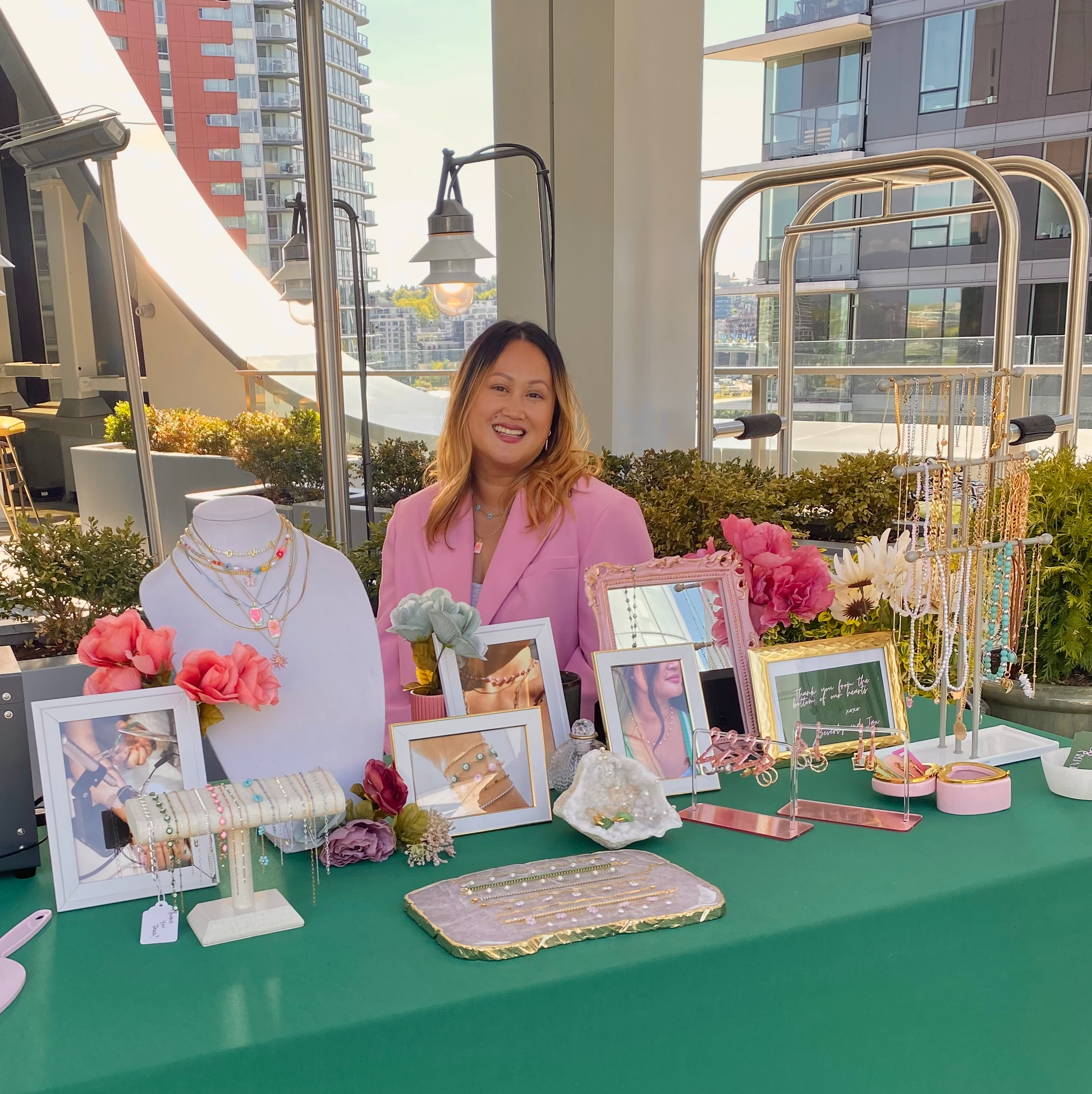 Beverly & Jax event setup